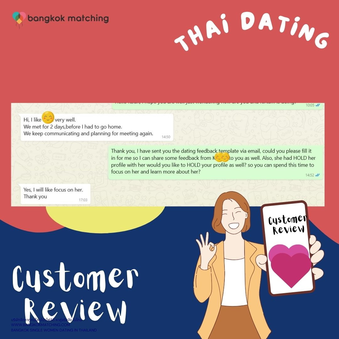 best thailand dating customer review and success story of bangkok matching's dating client